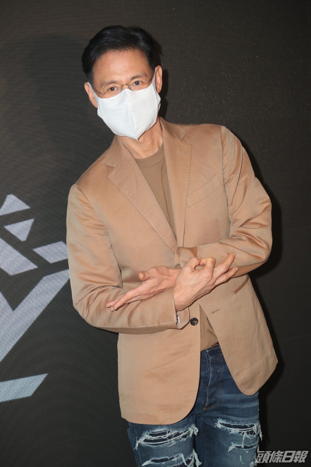 張學友現身撐契仔。